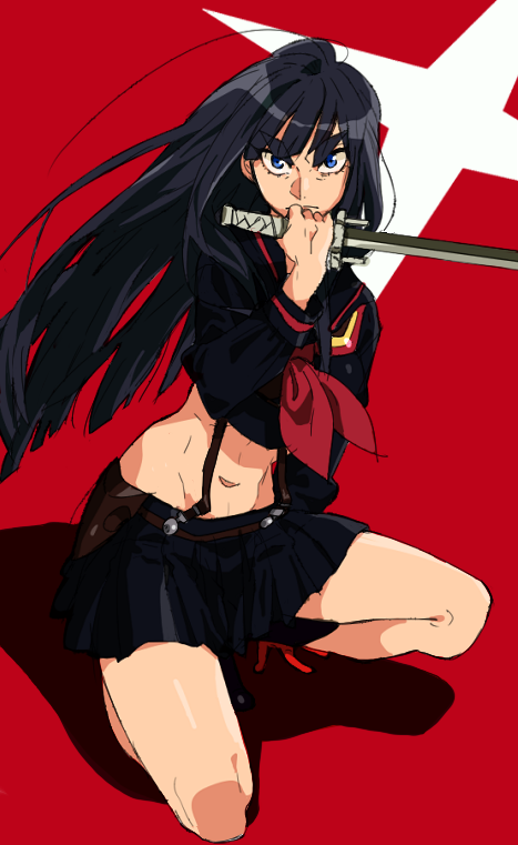 senketsu and kiryuuin satsuki (kill la kill) drawn by yukichi_(ohuton_zzz)