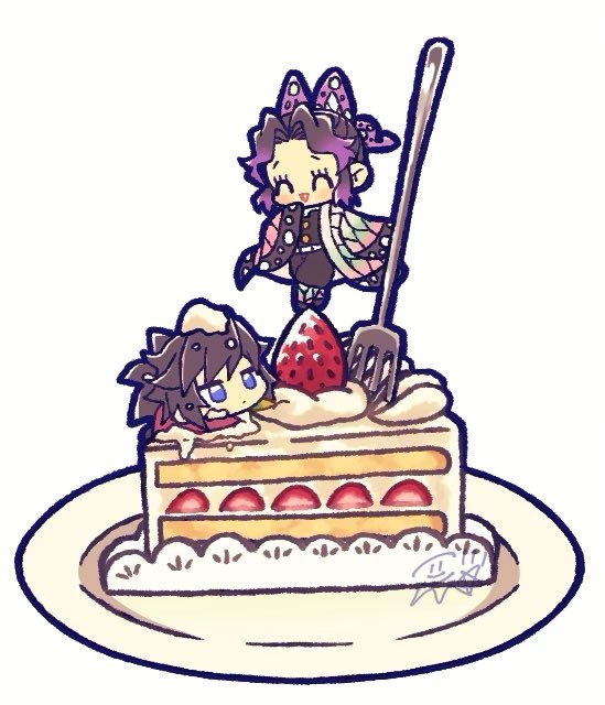 kochou shinobu and tomioka giyuu (kimetsu no yaiba) drawn by confettocandy