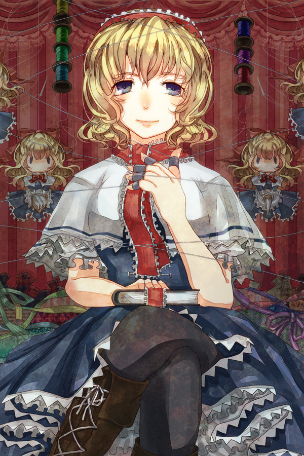 alice margatroid and shanghai doll (touhou) drawn by cauli_flower_(springfairy)