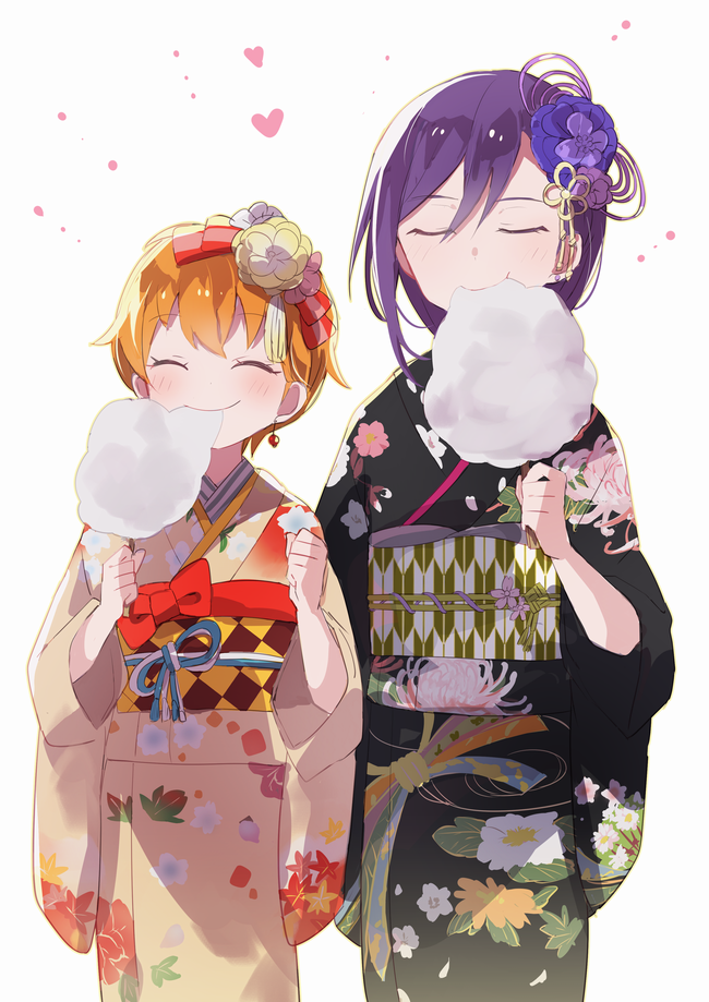 seta kaoru and kitazawa hagumi (bang dream!) drawn by makino_(727me727)
