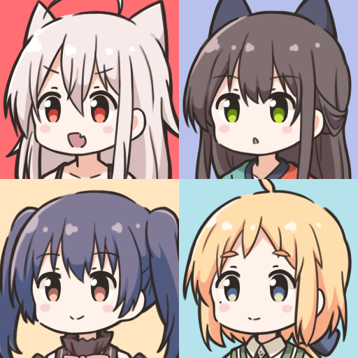 chiya, tatsumi kon, yukimi koume, and natsume nono (urara meirochou) drawn by yaplus