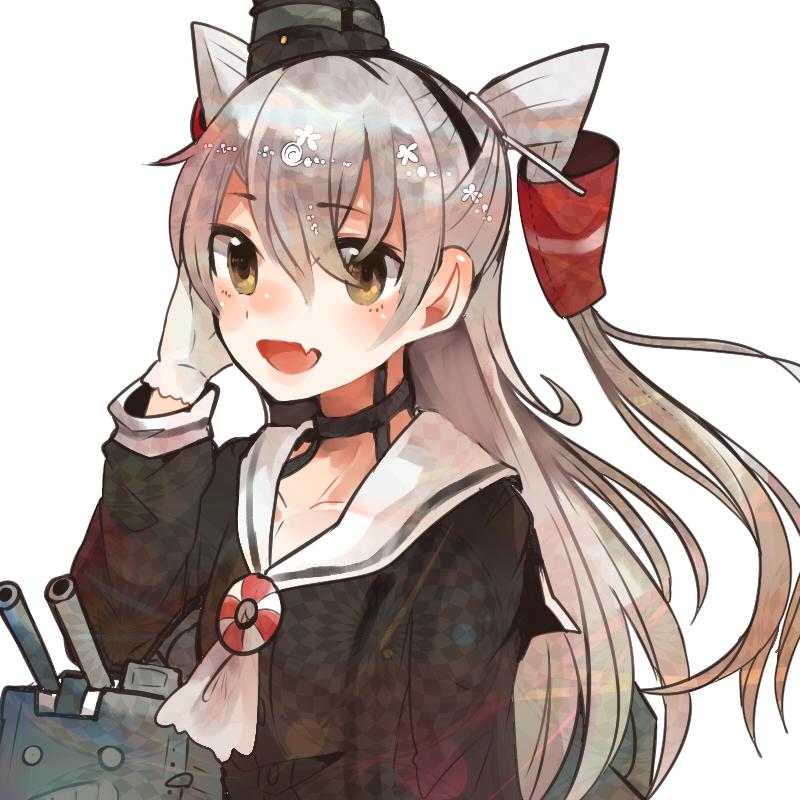 amatsukaze and rensouhou-kun (kantai collection) drawn by itomugi-kun