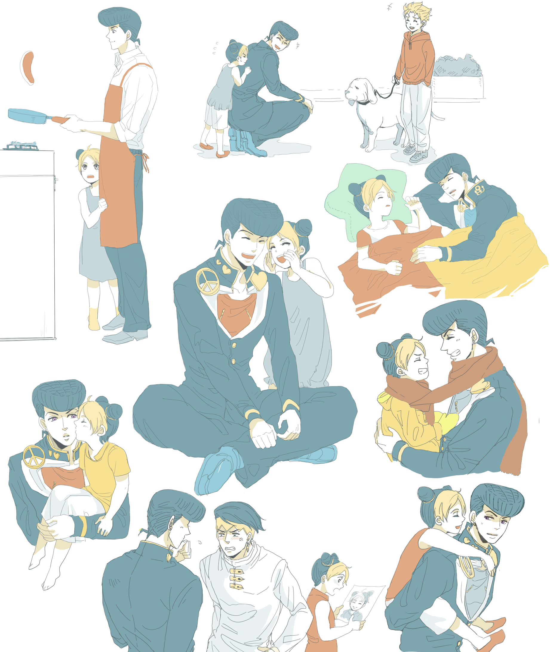 Kujo Jolyne Higashikata Josuke Kishibe Rohan And Hirose Koichi Jojo No Kimyou Na Bouken And 2 More Drawn By Arakinoko Danbooru Kujo Jolyne Higashikata Josuke Kishibe Rohan And Hirose Koichi Jojo No Kimyou Na Bouken And 2 More Drawn By Arakinoko Danbooru