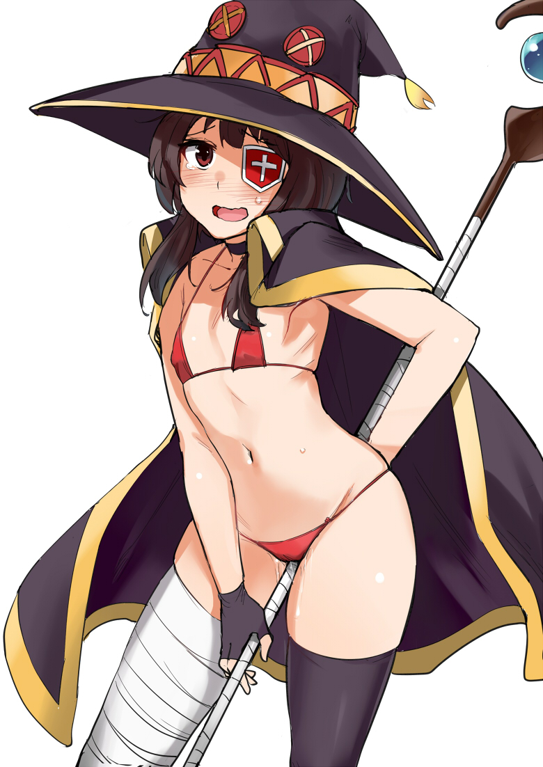 megumin (kono subarashii sekai ni shukufuku wo!) drawn by wakamesan