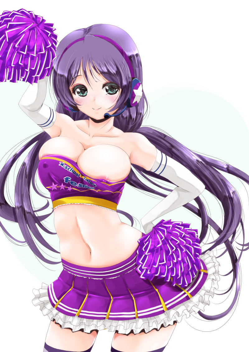 tojo nozomi (love live! and 2 more) drawn by frapowa