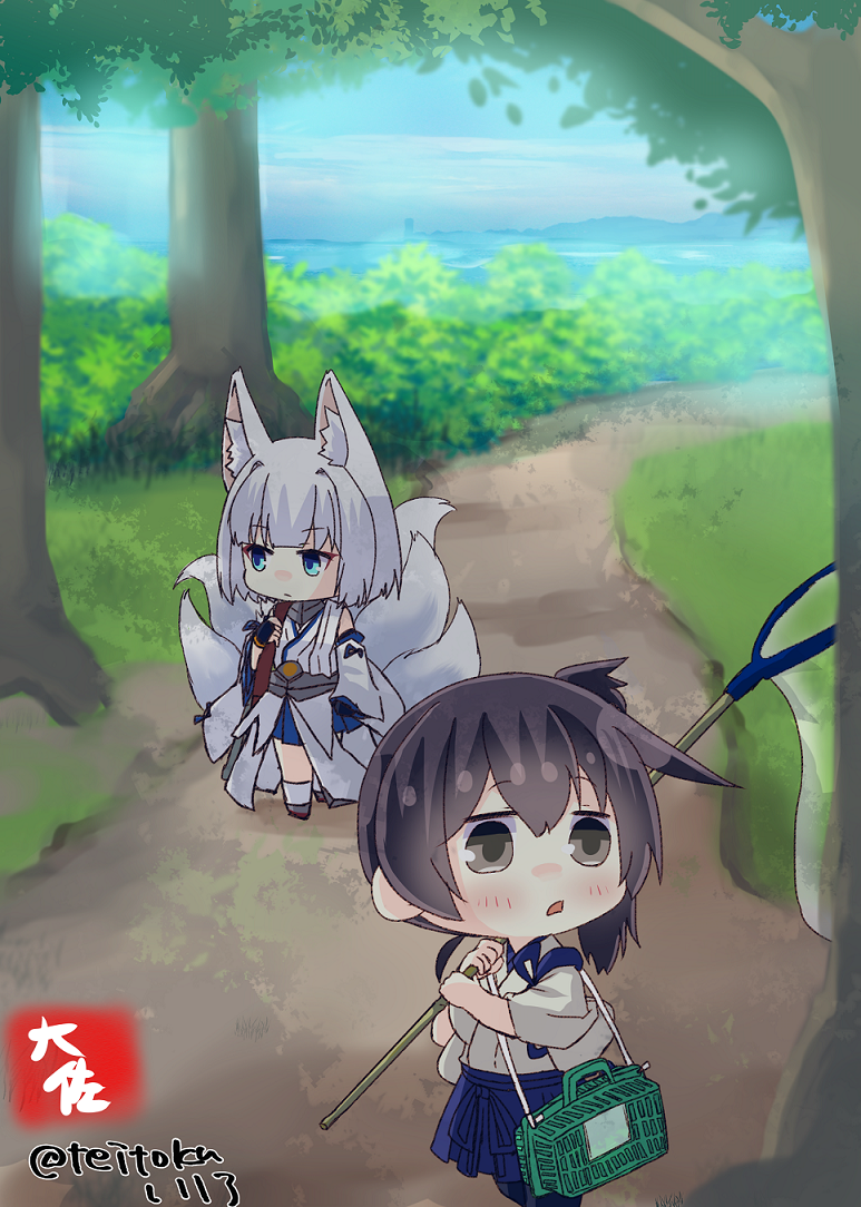 kaga (kantai collection and 1 more) drawn by taisa_(kari)
