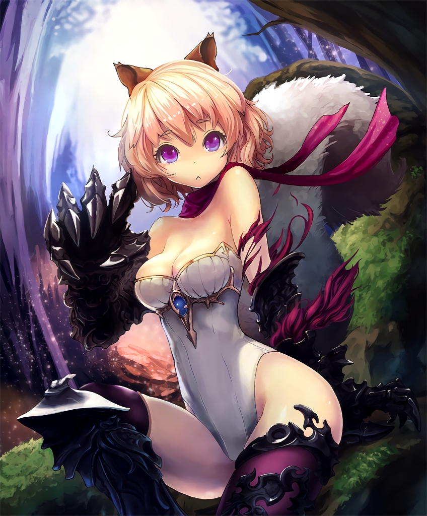 underbrush beast girl (shingeki no bahamut and 1 more) drawn by harada_isuka
