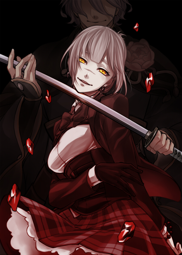 kasen kanesada and kasen mutsumi (touken ranbu and 1 more) drawn by mocollie