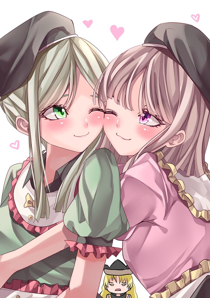 matara okina, nishida satono, and teireida mai (touhou) drawn by mahoro_(minase_mahoro)