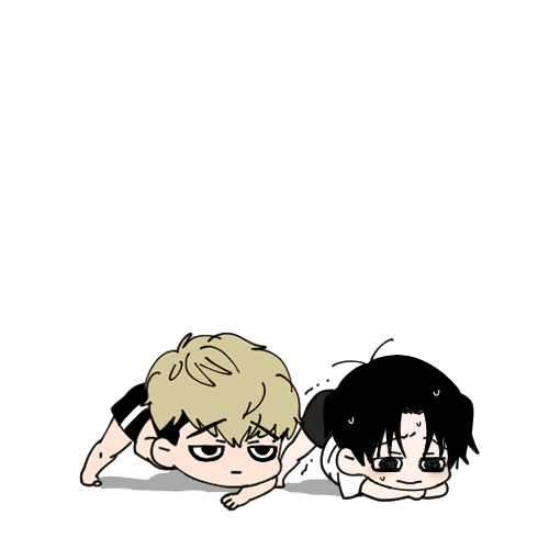 oh sangwoo and yoon bum (killing stalking) drawn by katonist