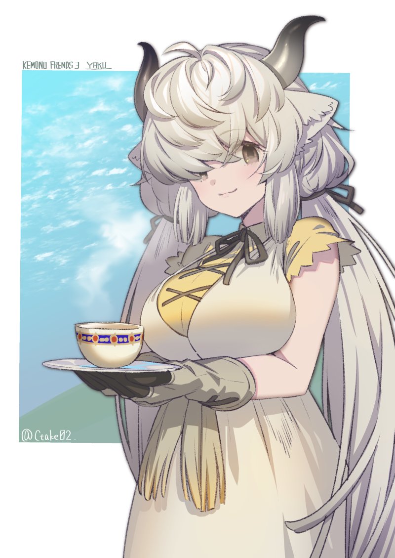 yak (kemono friends and 1 more) drawn by mucchiri_shiitake