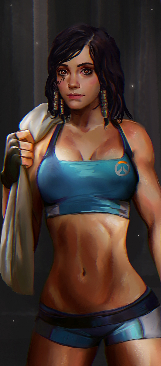 pharah (overwatch and 1 more) drawn by pickart_master