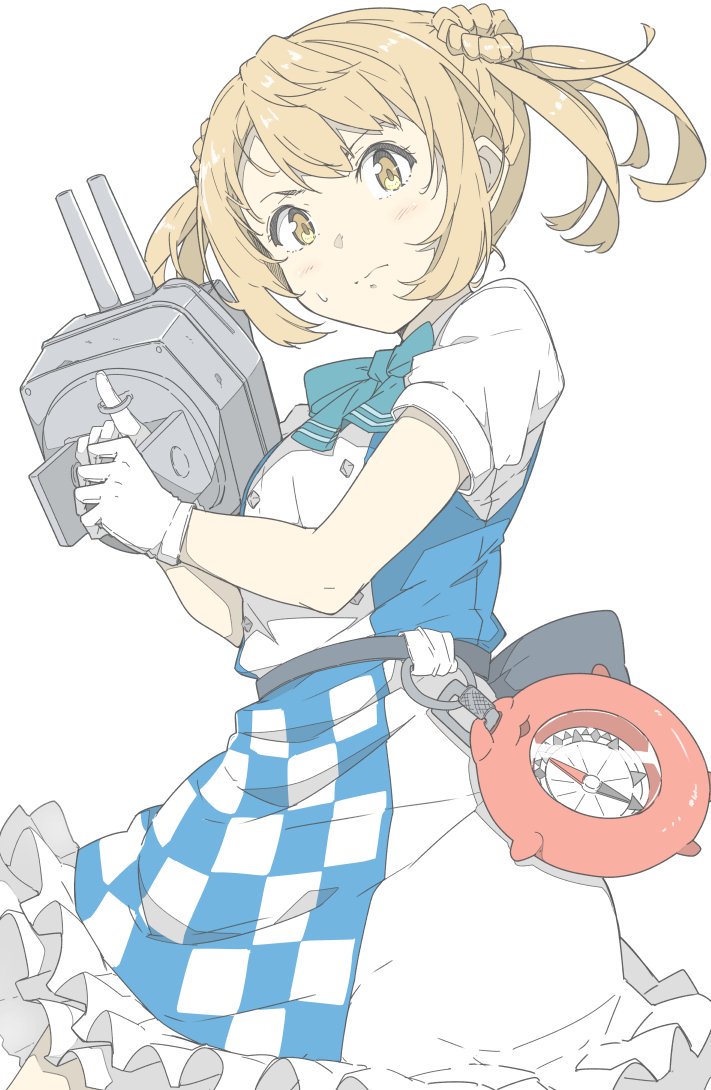 enemy lifebuoy and michishio (kantai collection) drawn by ninimo_nimo