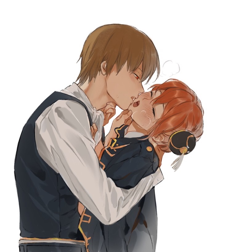 kagura and okita sougo (gintama) drawn by loli_bushi