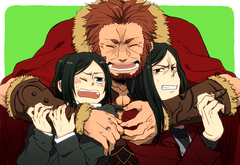 iskandar, waver velvet, and lord el-melloi ii (fate and 1 more) drawn by nokokoro