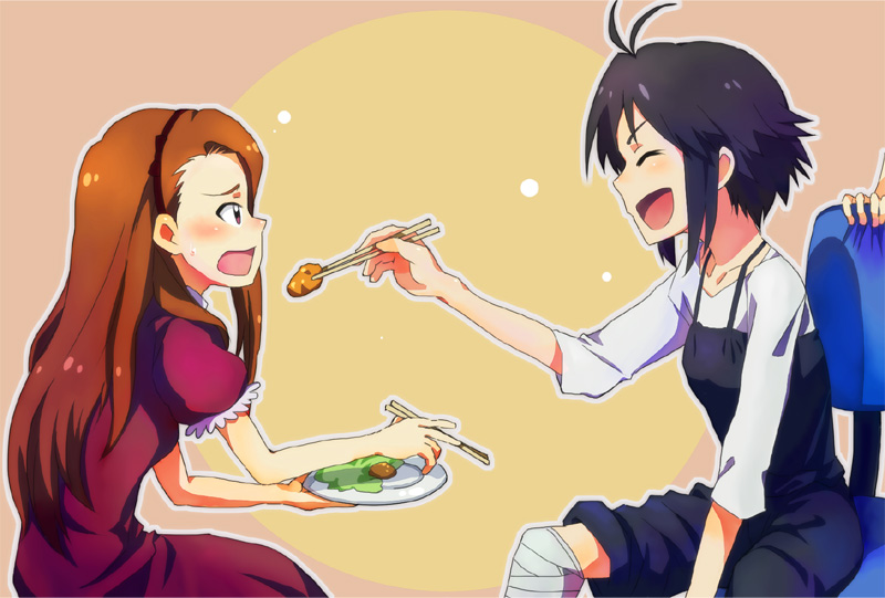 kikuchi makoto and minase iori (idolmaster) drawn by suzu-shiro