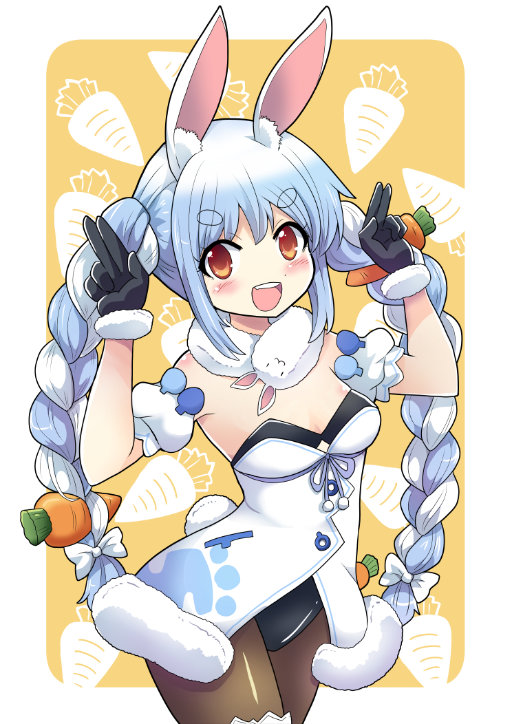 usada pekora and don-chan (hololive) drawn by colonel_aki