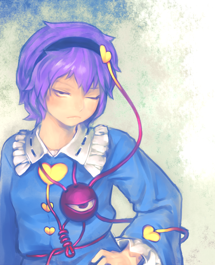 komeiji satori (touhou) drawn by envenomist_(gengoroumaru)