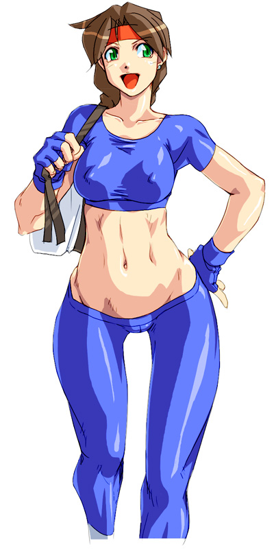 yuri sakazaki (the king of fighters and 2 more) drawn by qkat_(arikawa-dou)