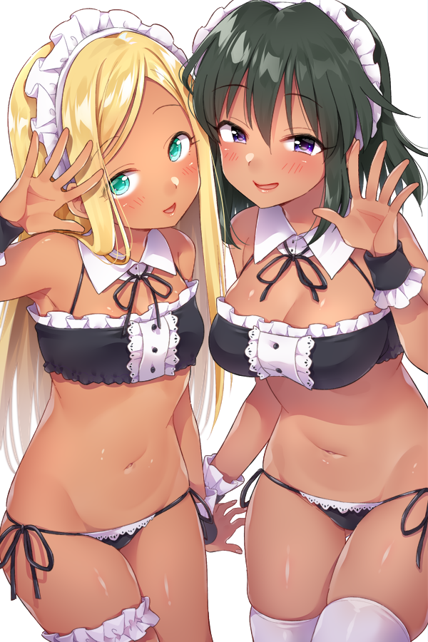 natalia and layla (idolmaster and 1 more) drawn by trente