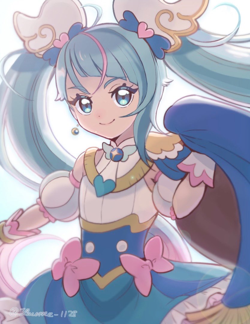 sora harewataru and cure sky (precure and 1 more) drawn by suruga_kanade