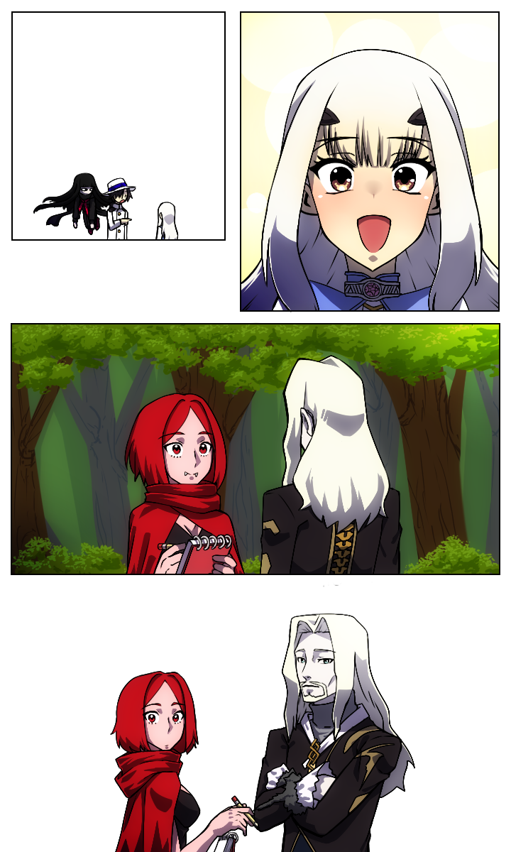 melusine, oryou, sakamoto ryouma, and vlad iii (original and 2 more) drawn by lazyartlazy12