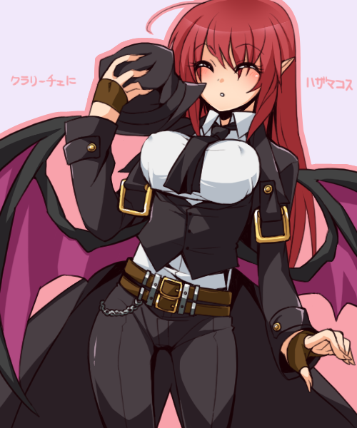 hazama and clarice di lanza (blazblue and 1 more) drawn by puchi-pochi