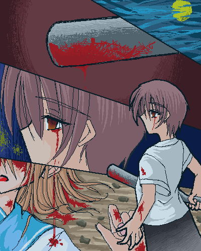 ryuuguu rena and maebara keiichi (higurashi no naku koro ni)