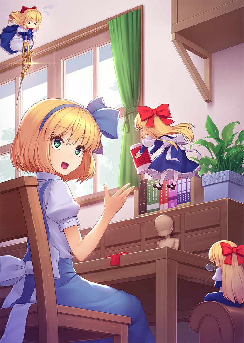 alice margatroid and shanghai doll (touhou) drawn by athrun1120