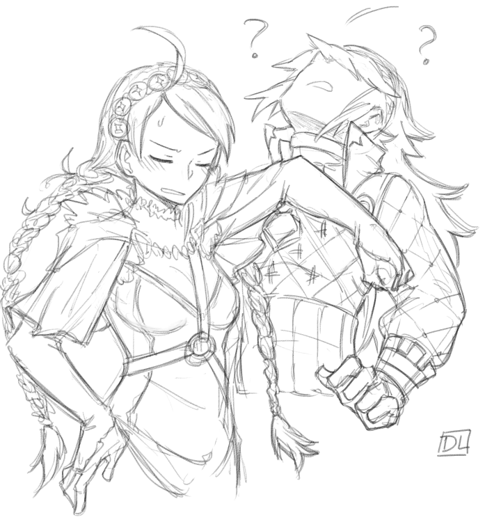 nina and soleil (fire emblem and 1 more) drawn by dlanon