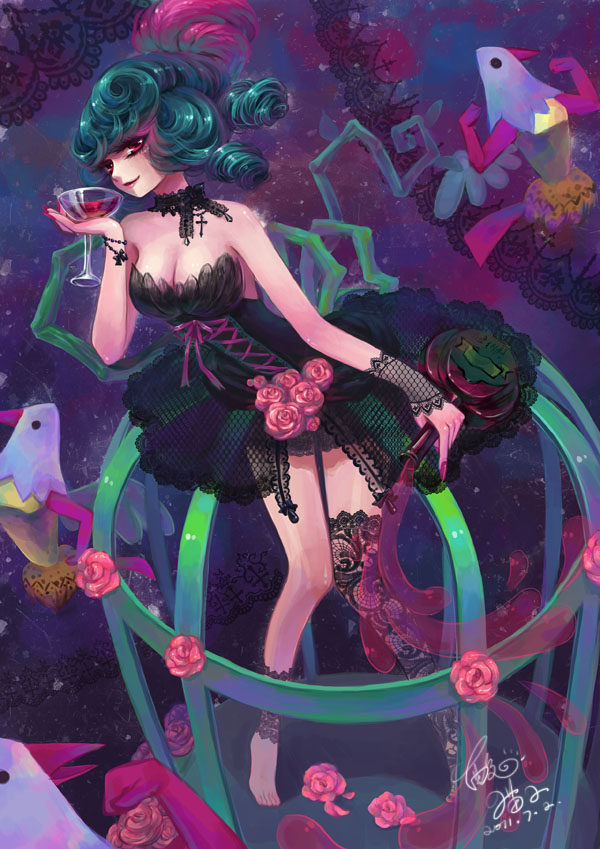 roberta (mahou shoujo madoka magica) drawn by sanmi_tenten