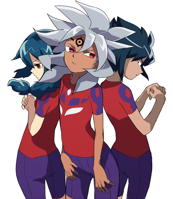 mistorene callus, baddap sleed, and eska bamel (inazuma eleven) drawn by hidakarumen