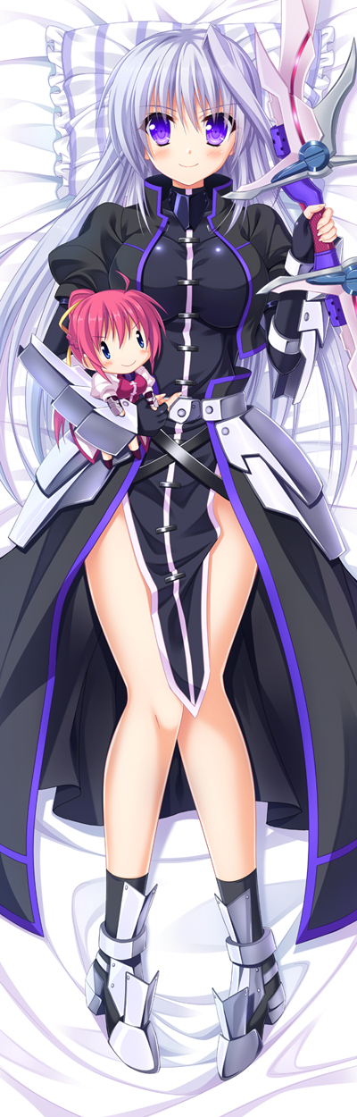 signum, reinforce, and laevatein (lyrical nanoha and 3 more) drawn by endori