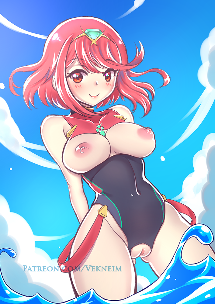 pyra (xenoblade chronicles and 1 more) drawn by vekneim