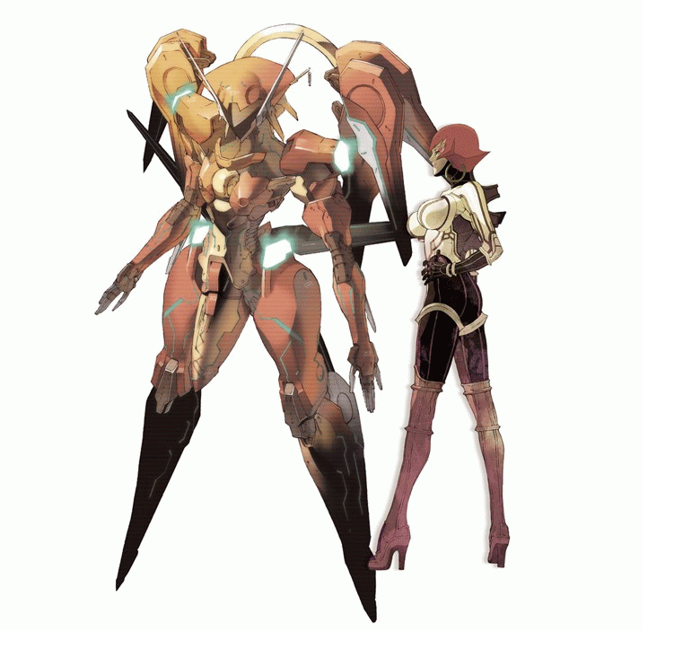 ken marinaris, jehuty, dingo egret, leo stenbuck, vic viper, and 4 more (zone of the enders and 2 more) drawn by masao_tsubasa and shinkawa_youji