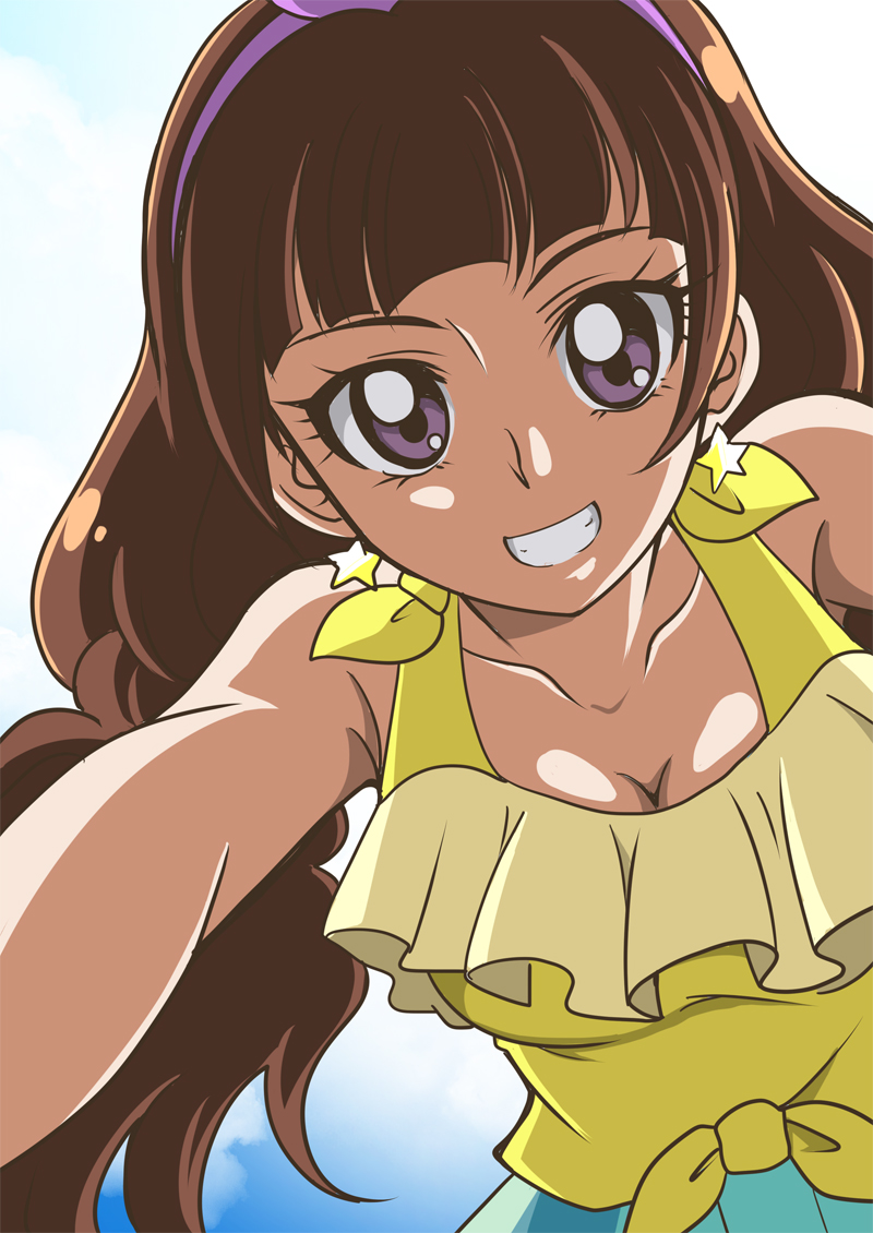 amanogawa kirara (precure and 1 more) drawn by hanzou