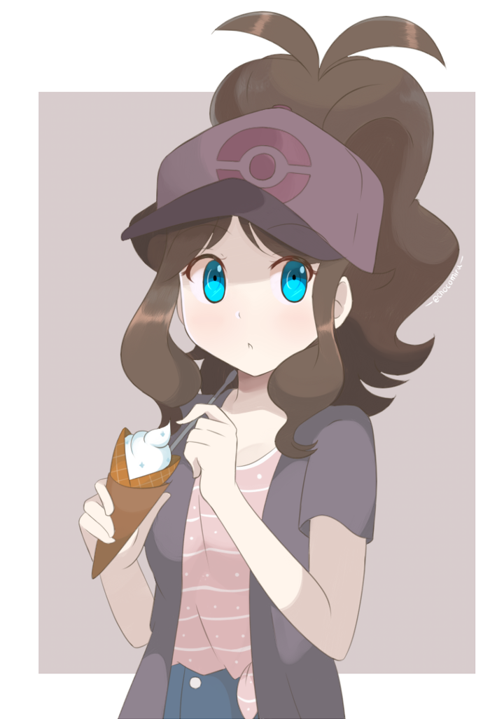 hilda (pokemon and 1 more) drawn by chocomiru