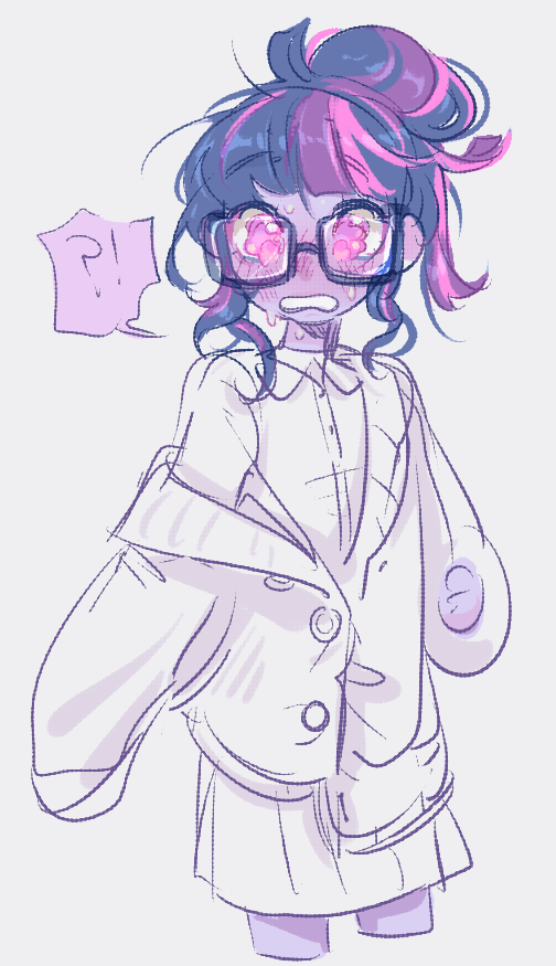 twilight sparkle and sci-twi (my little pony and 2 more) drawn by komunhorangi