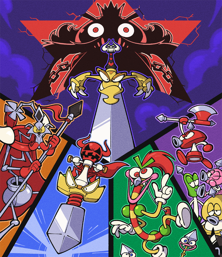 bowyer, smithy, exor, mack, yaridovich, and 5 more (mario and 1 more) drawn by shenanimation