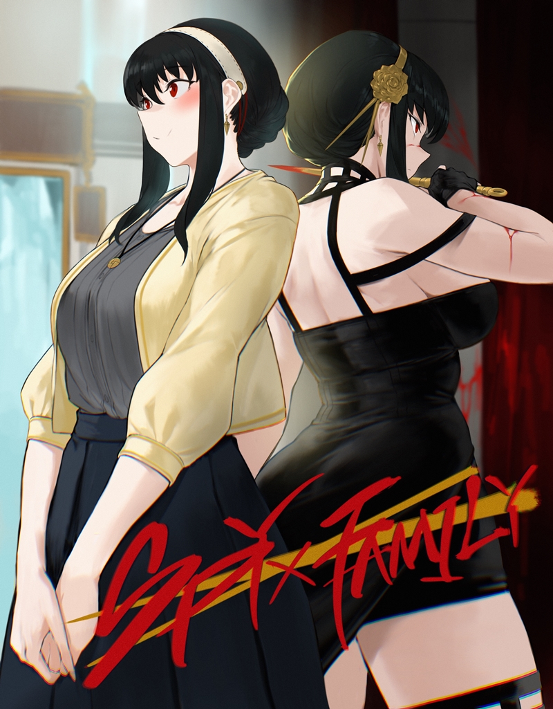 yor briar (spy x family) drawn by grdrawww