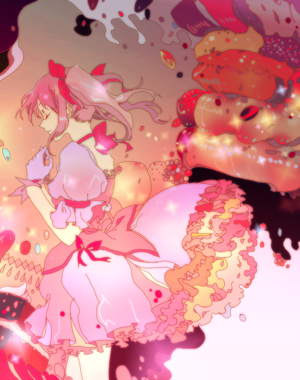 kaname madoka (mahou shoujo madoka magica) drawn by haun