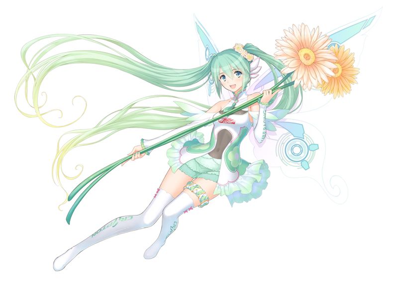 hatsune miku and racing miku (vocaloid and 1 more) drawn by tony_taka