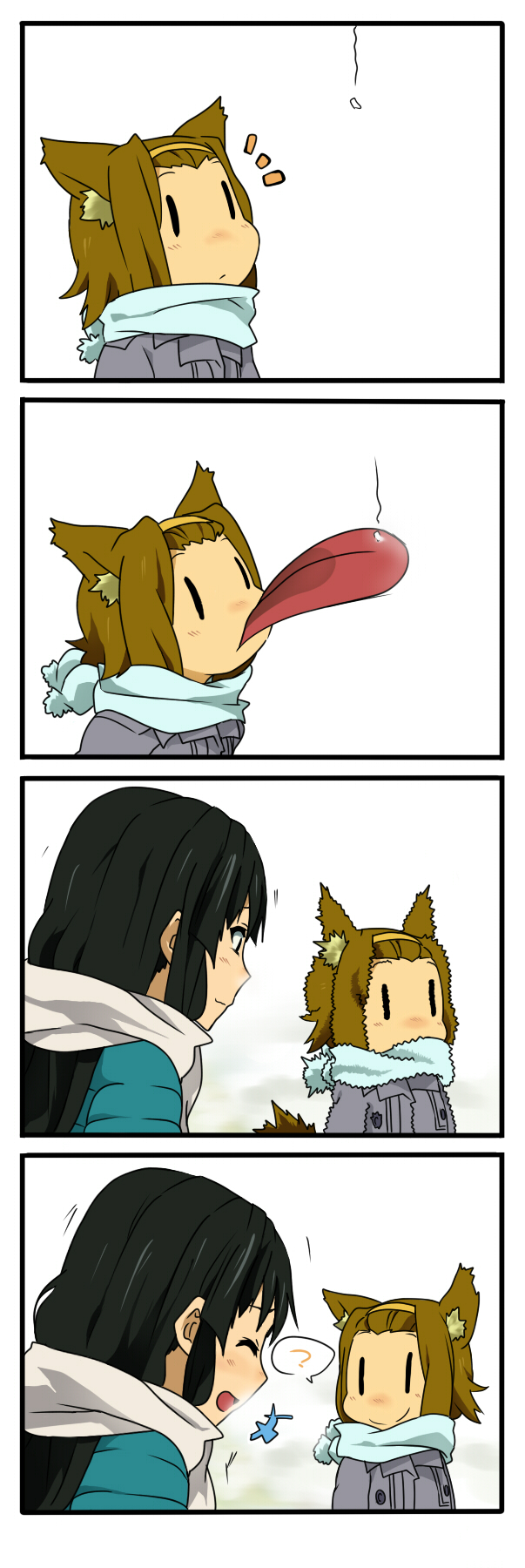 akiyama mio and tainaka ritsu (k-on!) drawn by suan_ringo