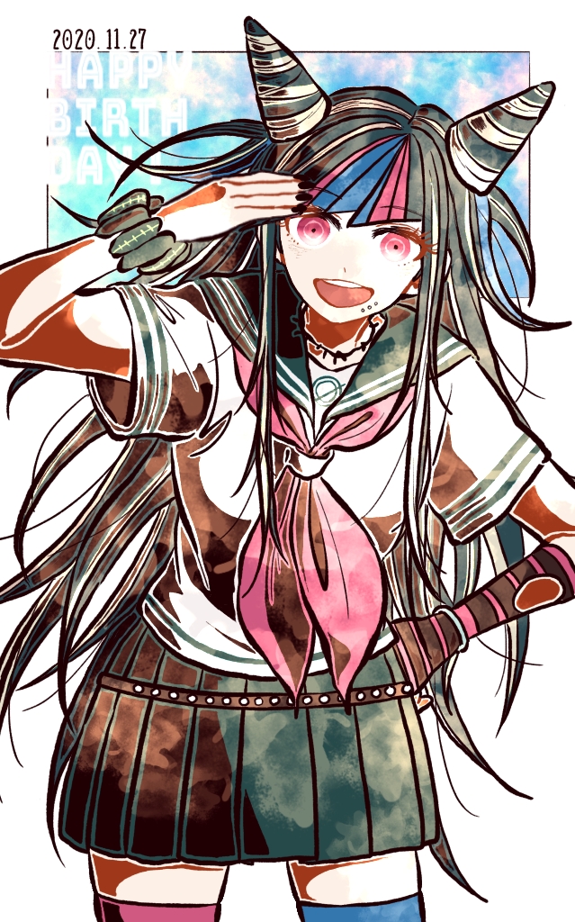 mioda ibuki (danganronpa and 1 more) drawn by kiri_(2htkz)