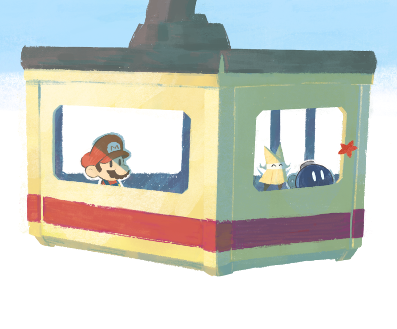mario, paper mario, olivia, and bobby (mario and 2 more) drawn by dama8457
