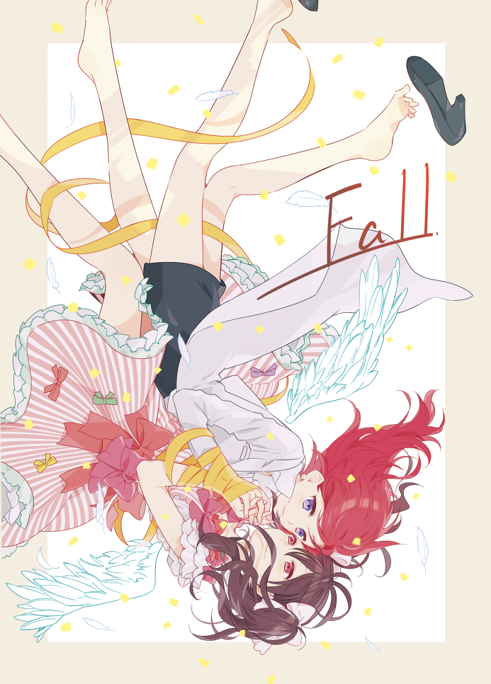 nishikino maki and yazawa nico (love live! and 1 more) drawn by karuha