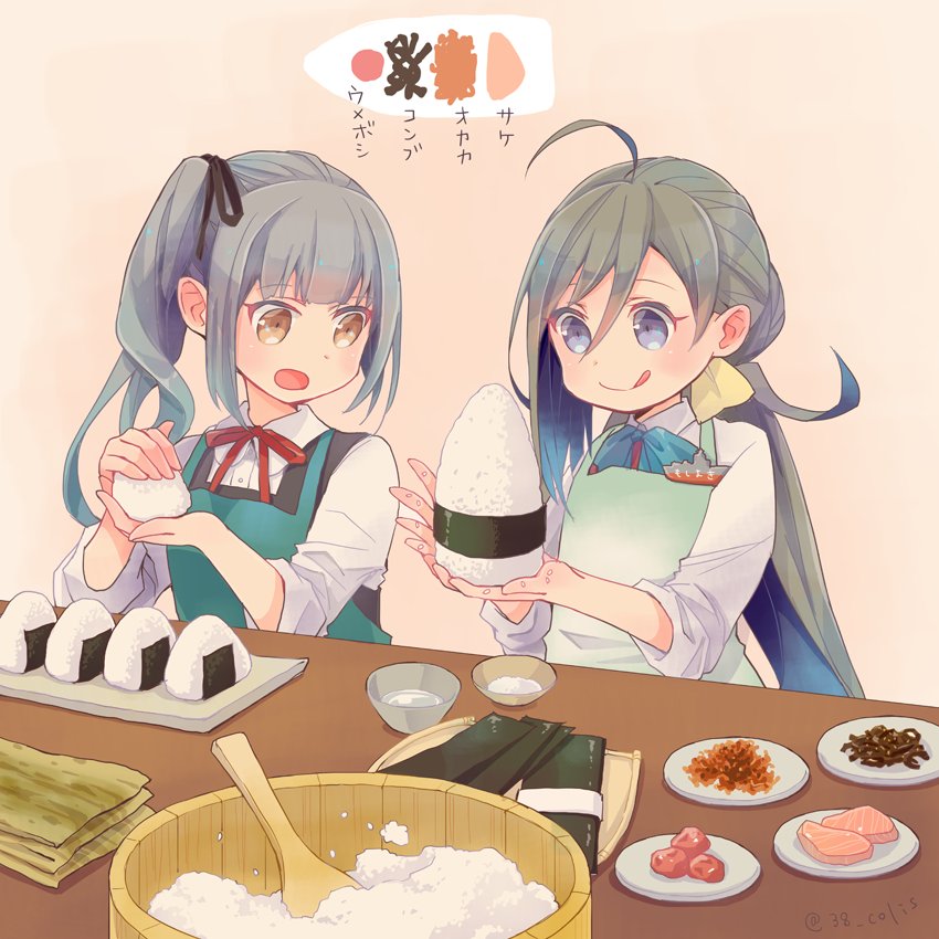kasumi, kiyoshimo, and kasumi kai ni (kantai collection) drawn by colis