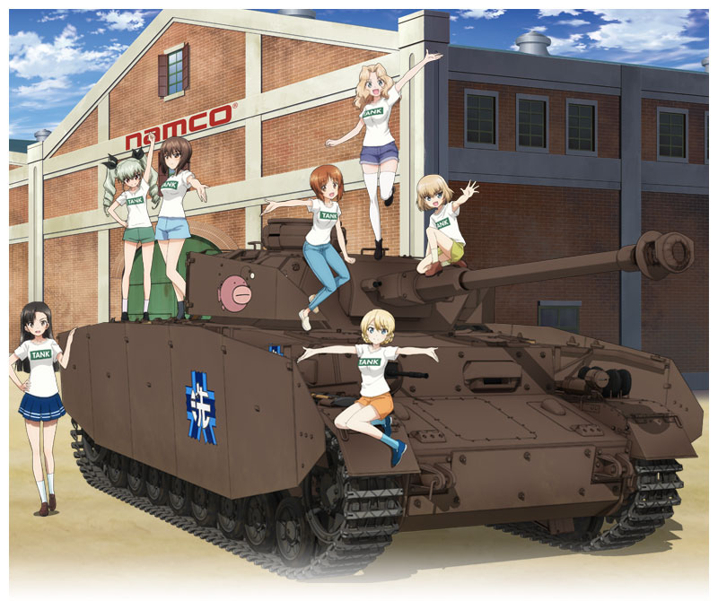 nishizumi miho, darjeeling, nishizumi maho, anchovy, kay, and 2 more (girls und panzer and 1 more) drawn by yoshida_kousuke