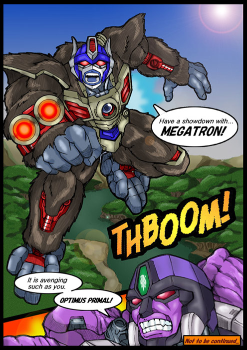 megatron and optimus primal (transformers and 2 more) drawn by kamizono_(spookyhouse)