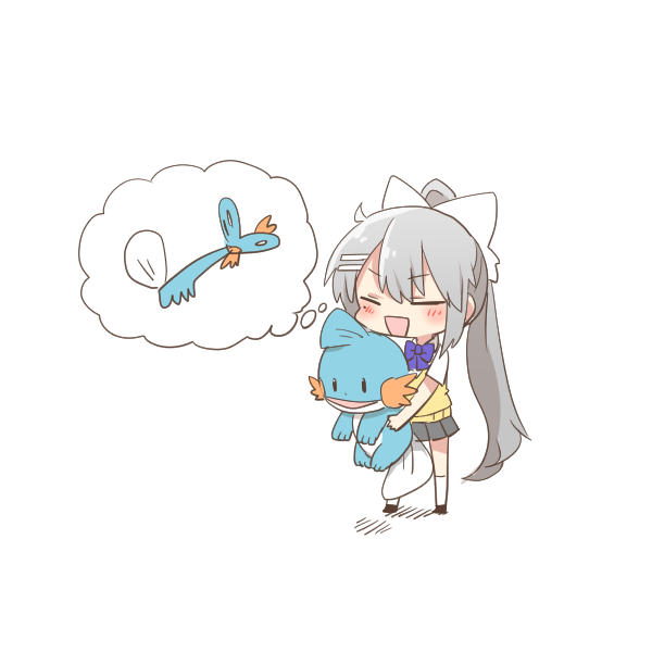 higuchi kaede and mudkip (pokemon and 1 more) drawn by rebecca_(keinelove)
